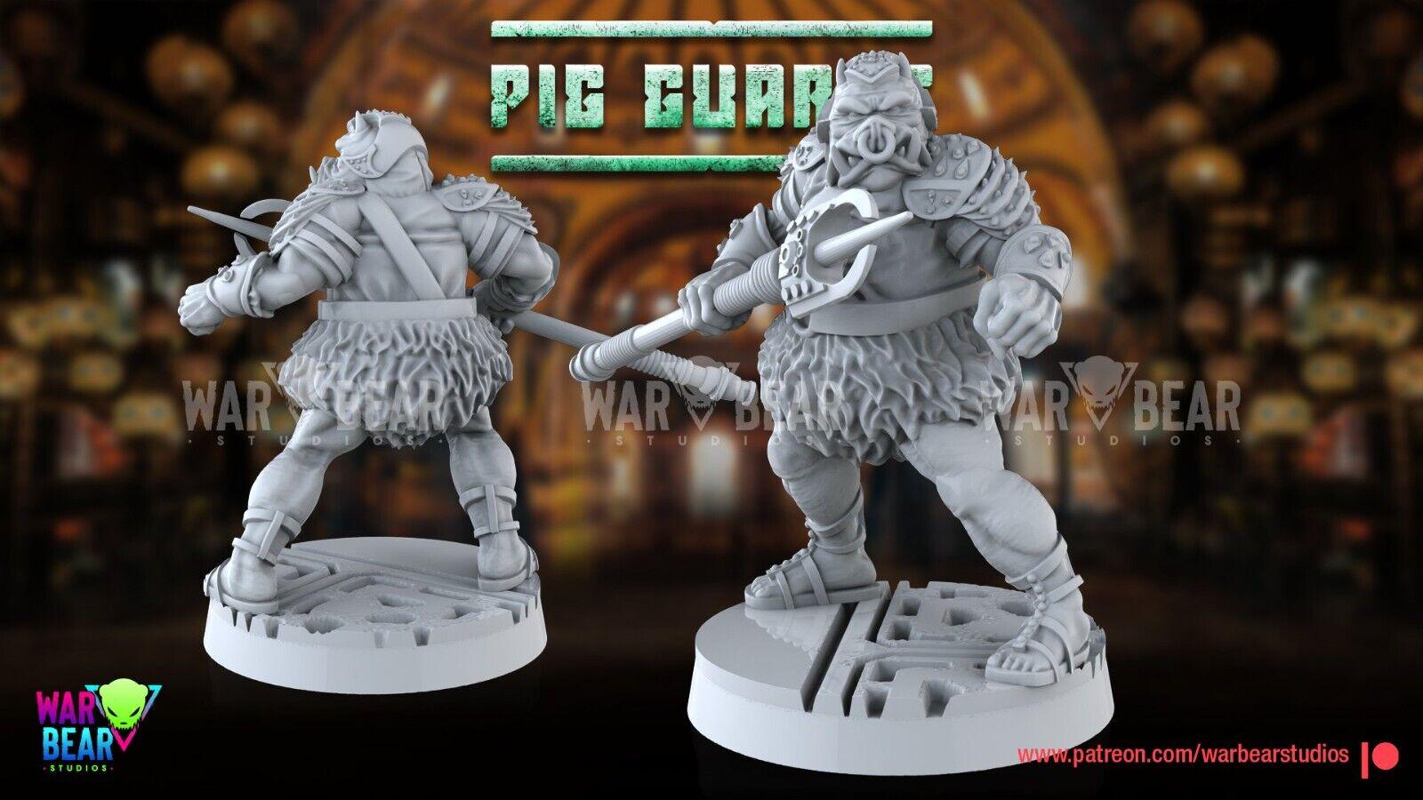 5 gamorrean pig guards star wars rpg legion shatterpoint compatible - war bear