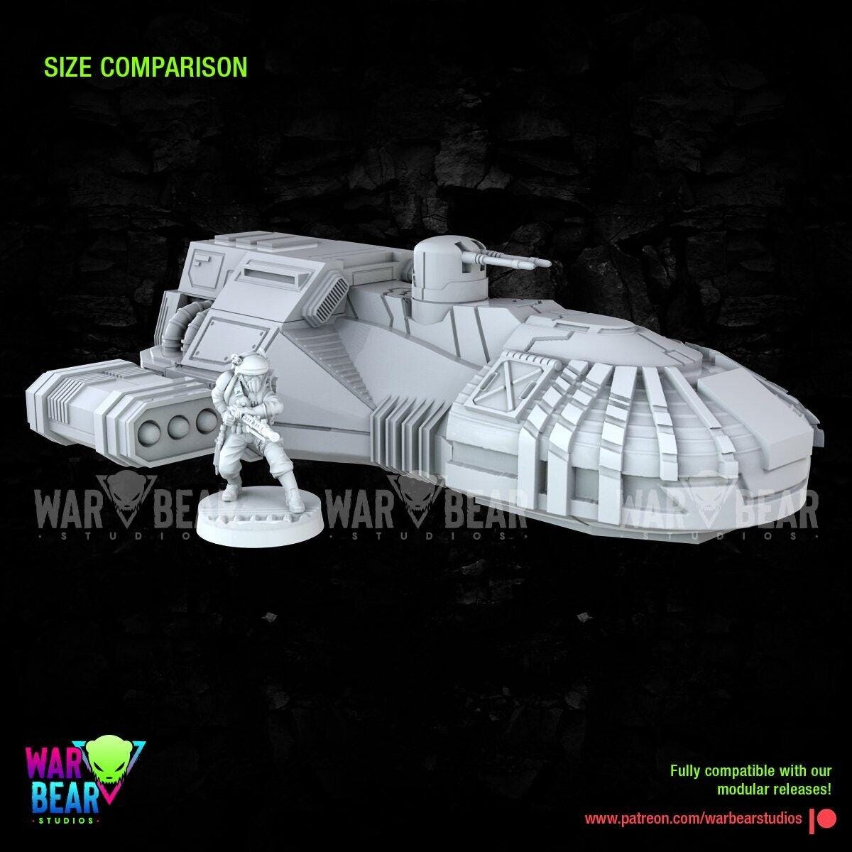 Rebel hover tank star wars rpg legion shatterpoint compatible - war bear