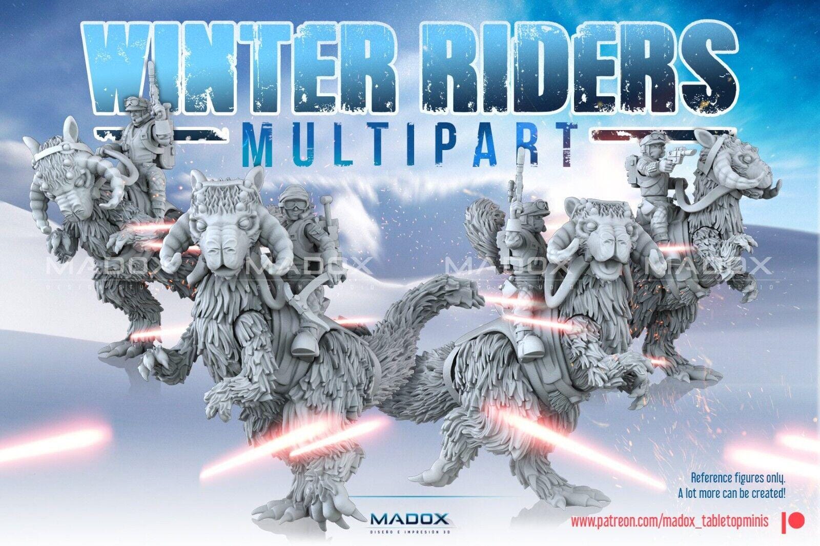 4 rebel tauntaun rider star wars legion shatterpoint compatible warbear