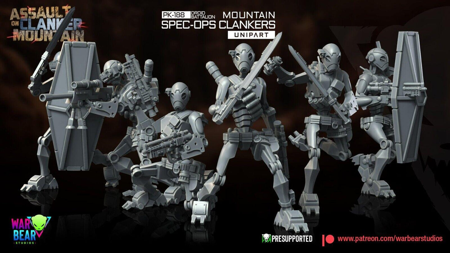 8 pk188 droid spec ops star wars rpg legion shatterpoint compatible - war bear