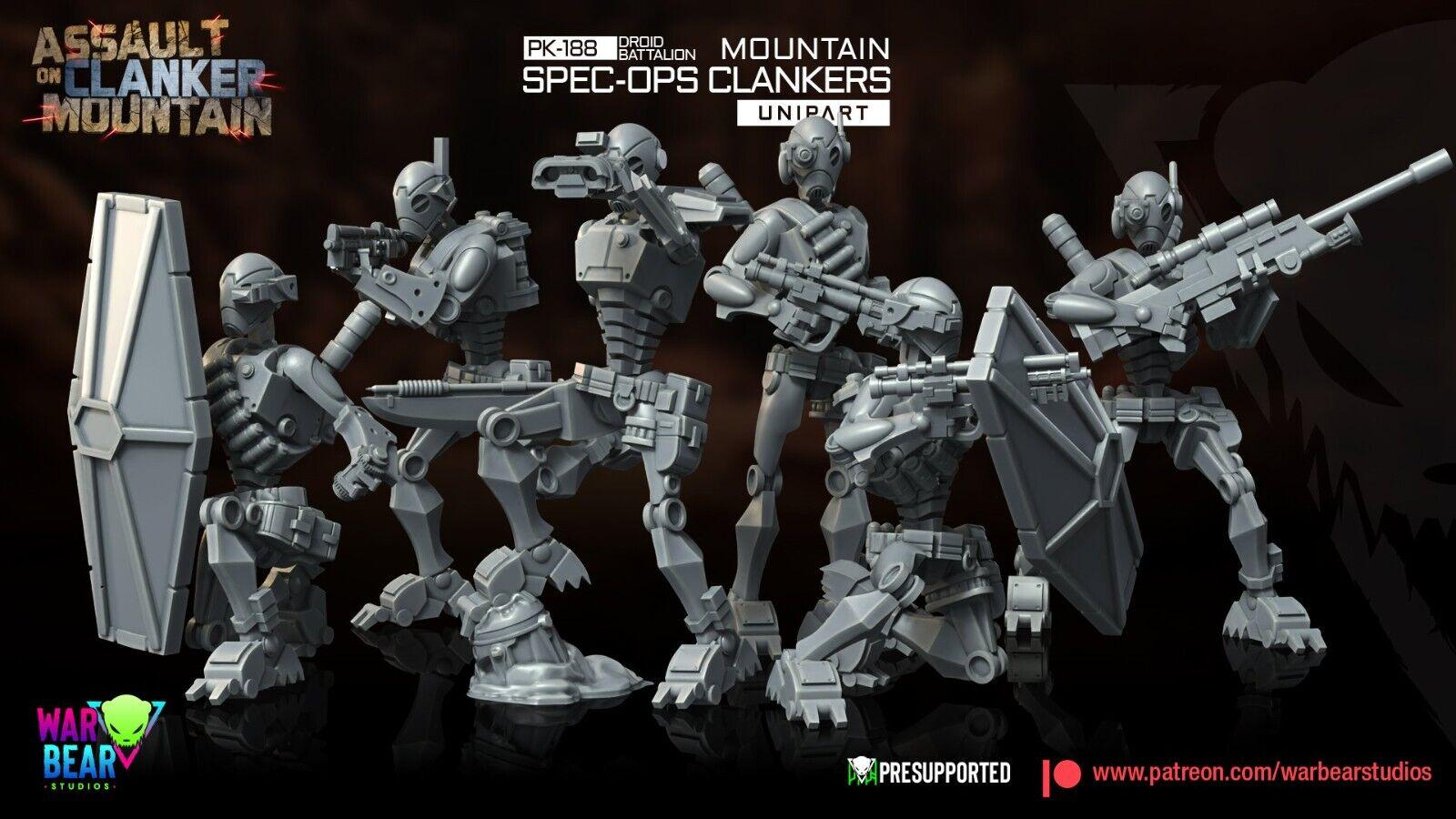 8 pk188 droid spec ops star wars rpg legion shatterpoint compatible - war bear