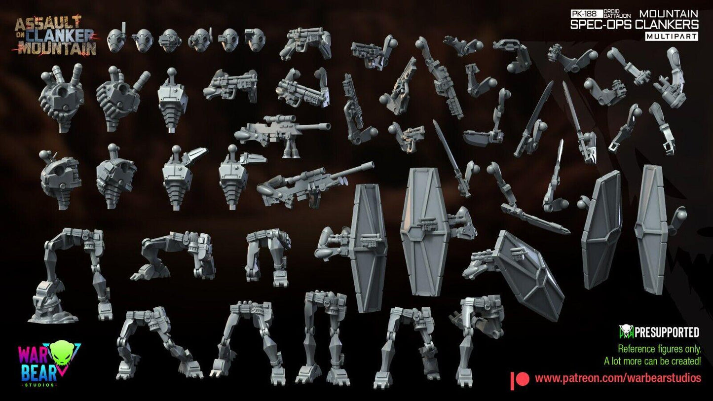 8 pk188 droid spec ops star wars rpg legion shatterpoint compatible - war bear