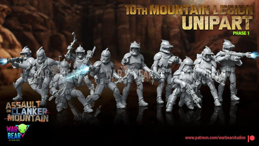 10 clone mountain troopers star wars legion rpg shatterpoint compatible war bear