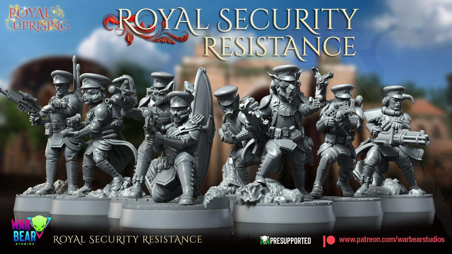 8 royal rebel security star wars rpg legion shatterpoint compatible - war bear