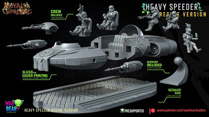 Imp heavy speeder star wars rpg legion shatterpoint compatible - war bear