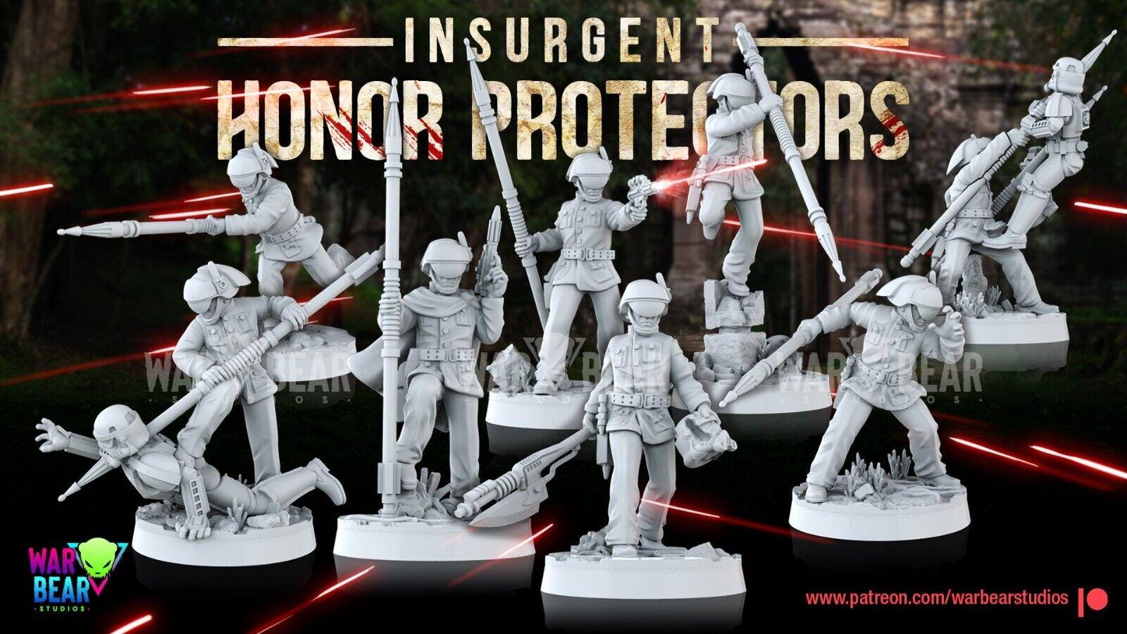 8 rebel honour protectors star wars rpg legion shatterpoint compatible warbear