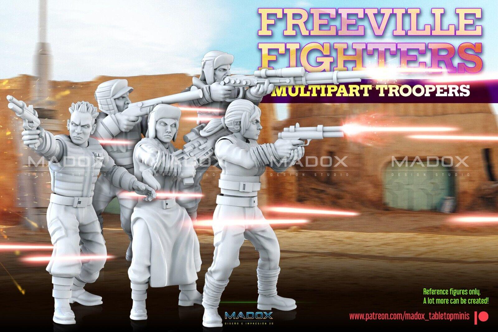 5 freeville fighters star wars rpg legion shatterpoint compatible - war bear