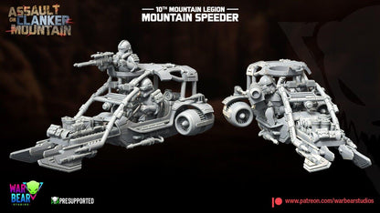 Mountain clone speeder star wars rpg legion shatterpoint compatible - war bear