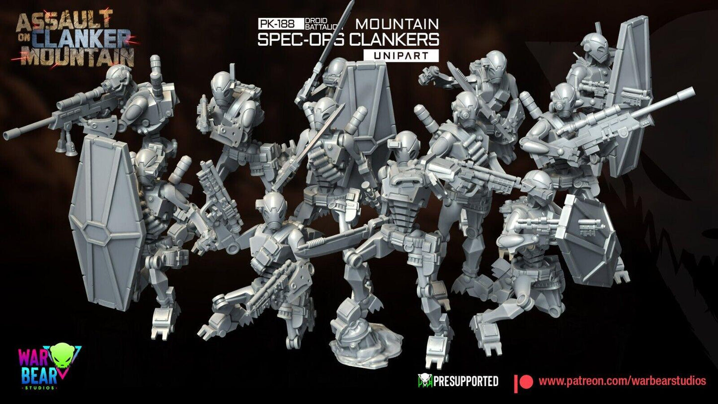 8 pk188 droid spec ops star wars rpg legion shatterpoint compatible - war bear