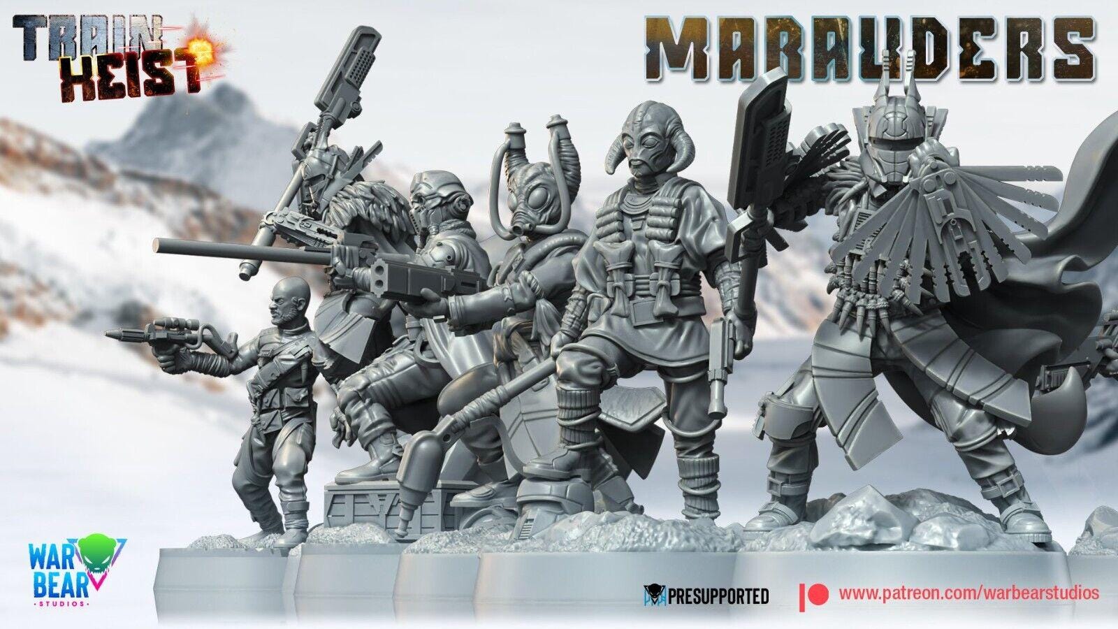 8x merc marauders star wars rpg legion shatterpoint compatible - war bear