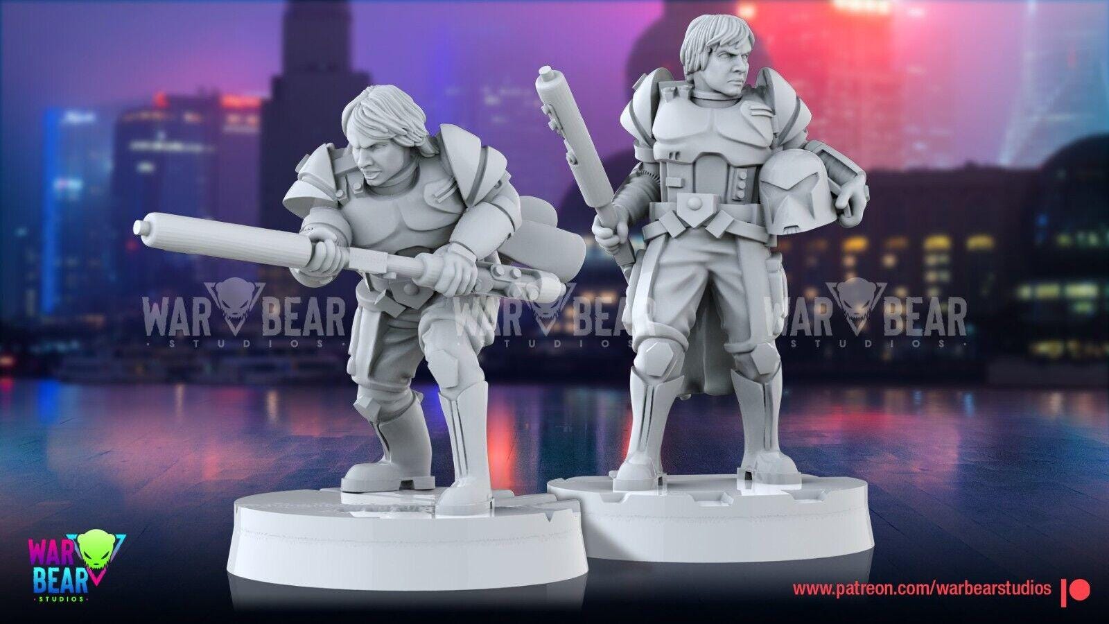 2 farmboy infiltrators luke star wars rpg legion shatterpoint compatible warbear