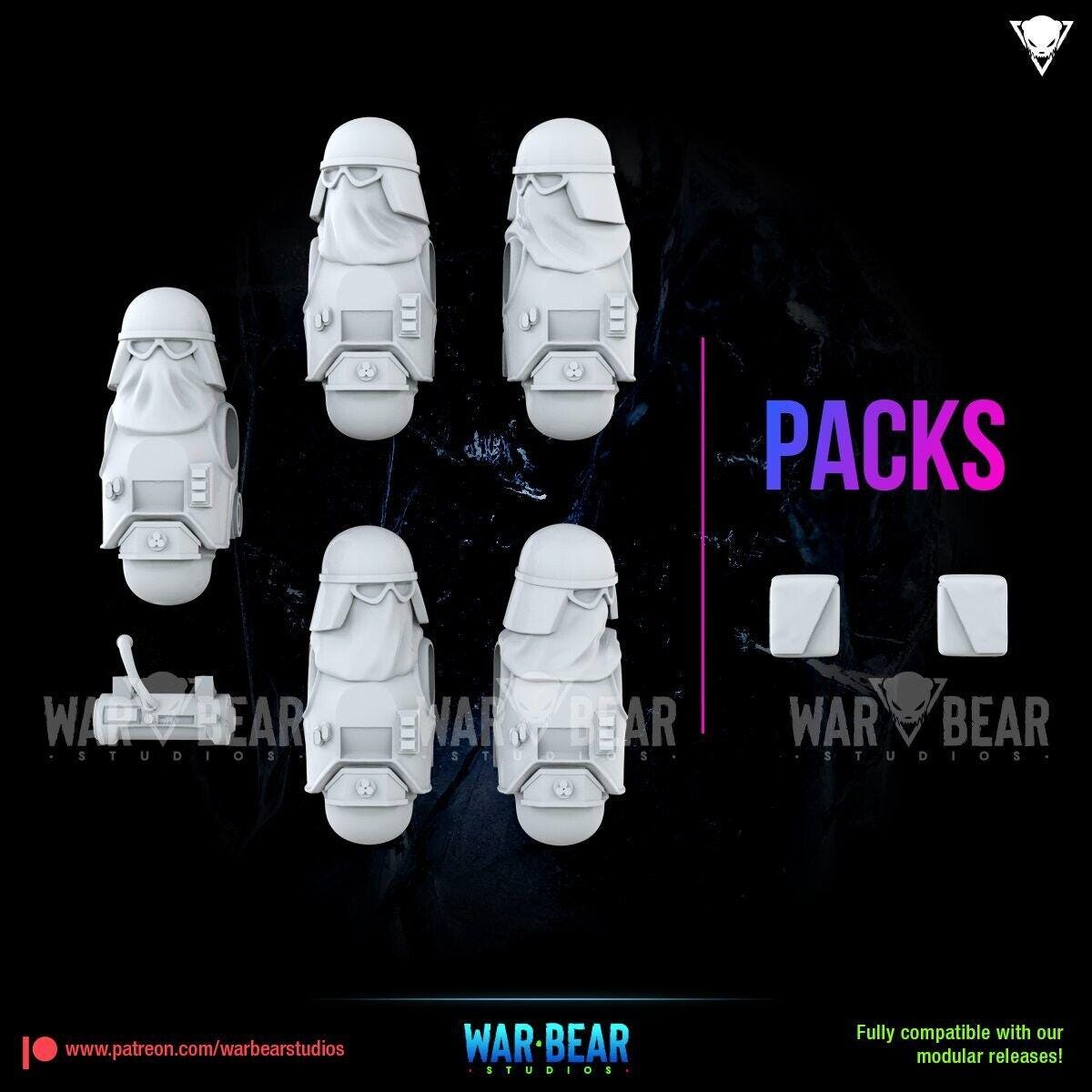 10 imperial winter troopers star wars legion rpg shatterpoint compatible warbear