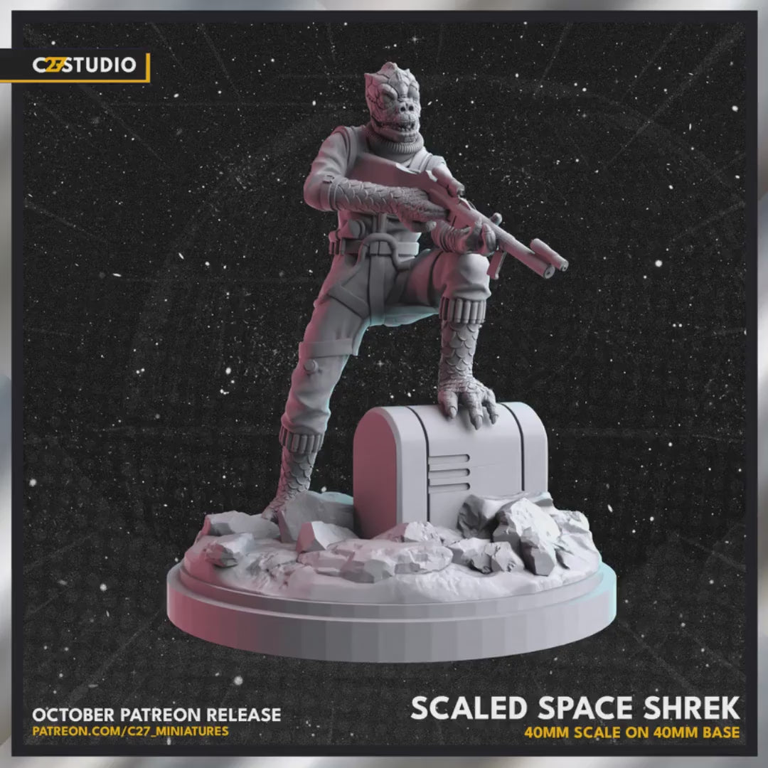 Bossk proxy - Star Wars Legion Shatterpoint compatible C27 Minis