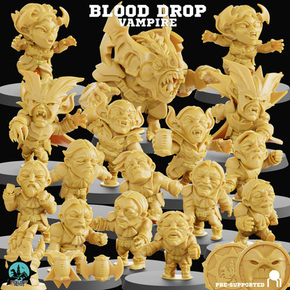 Blood Drop - VAMPIRE TEAM Cute Chibi proxy Fantasy Football Team - Realm Paths